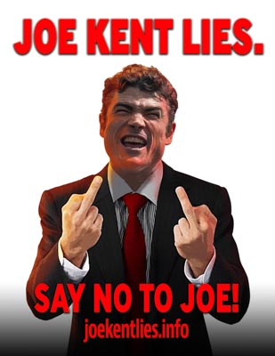 Joe Kent Lies Poster